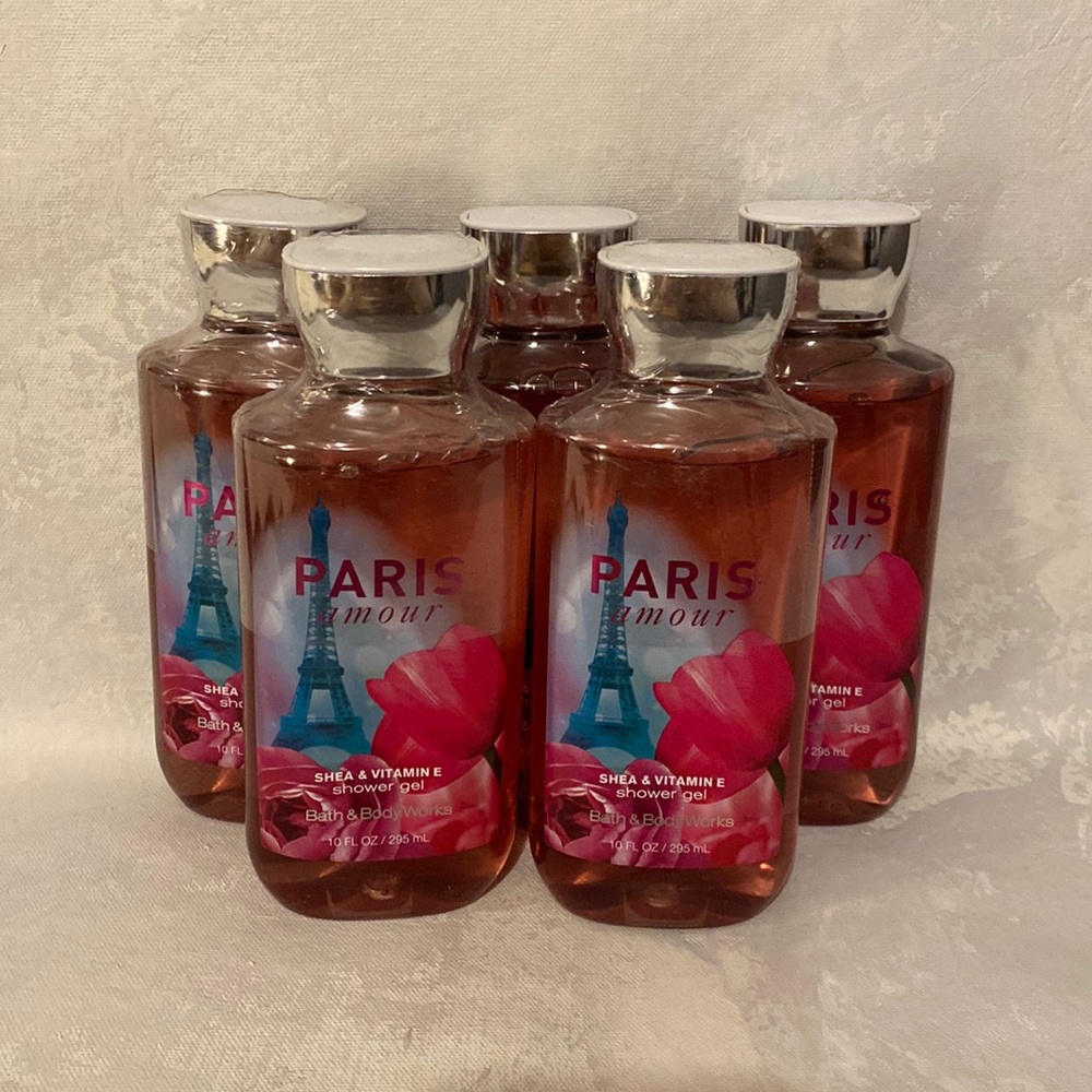 Bath and Body Works Paris Amour Body Wash set of 5